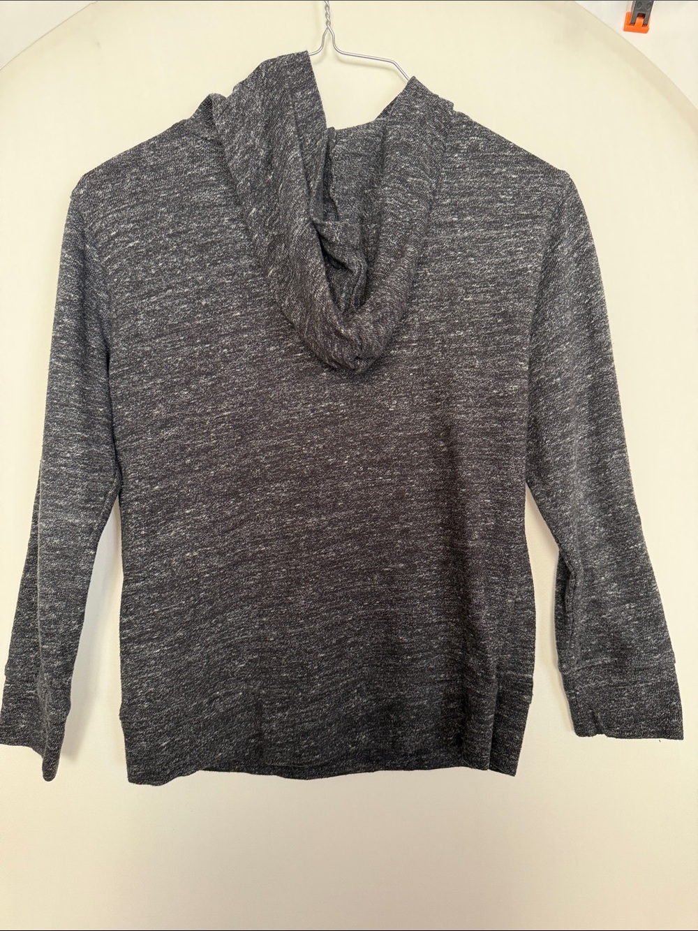 Gap Kids boys Army green Charcoal Lightweight Hooded Pullover marled sweaters 8 - Picture 4 of 9